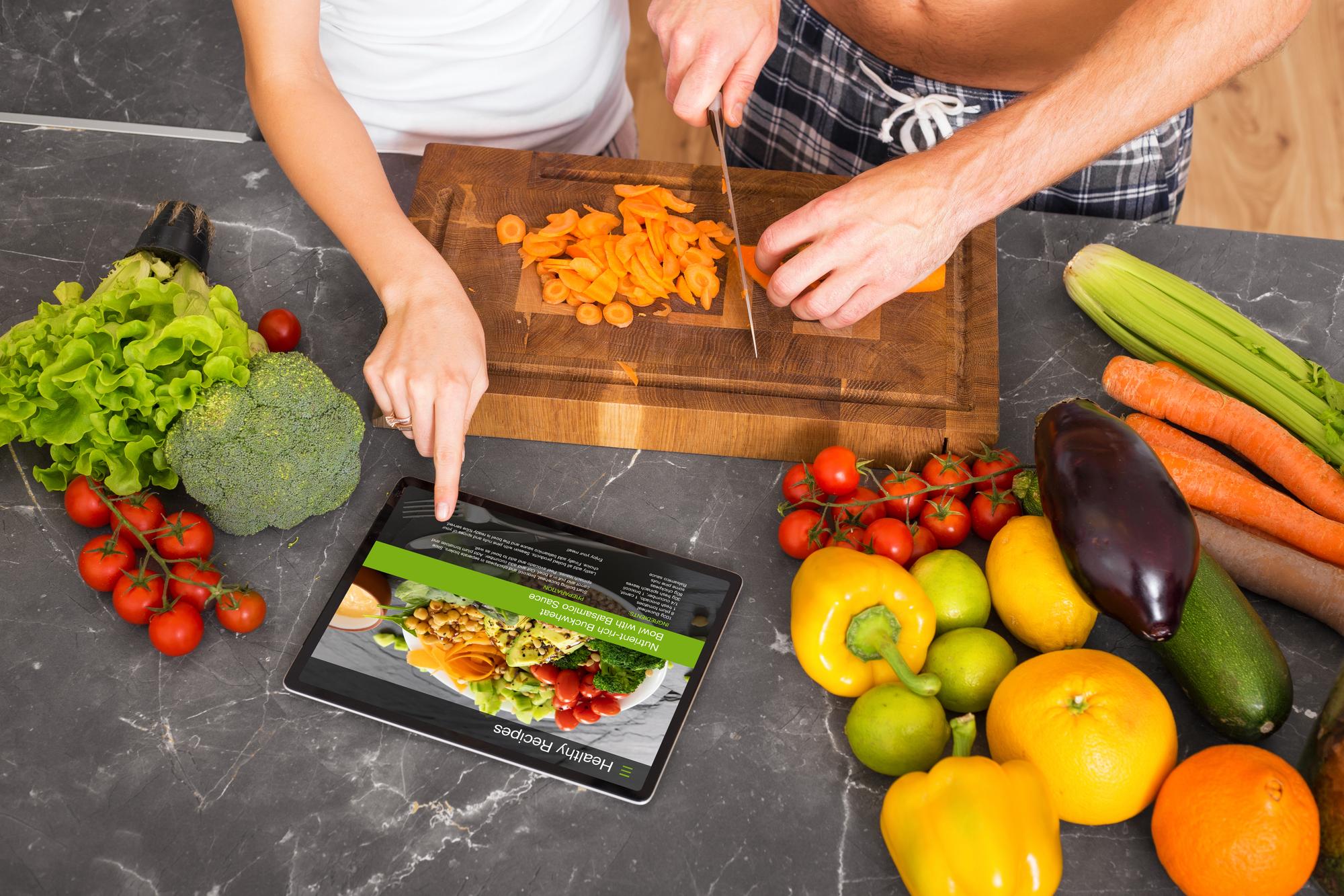Student cooking at home