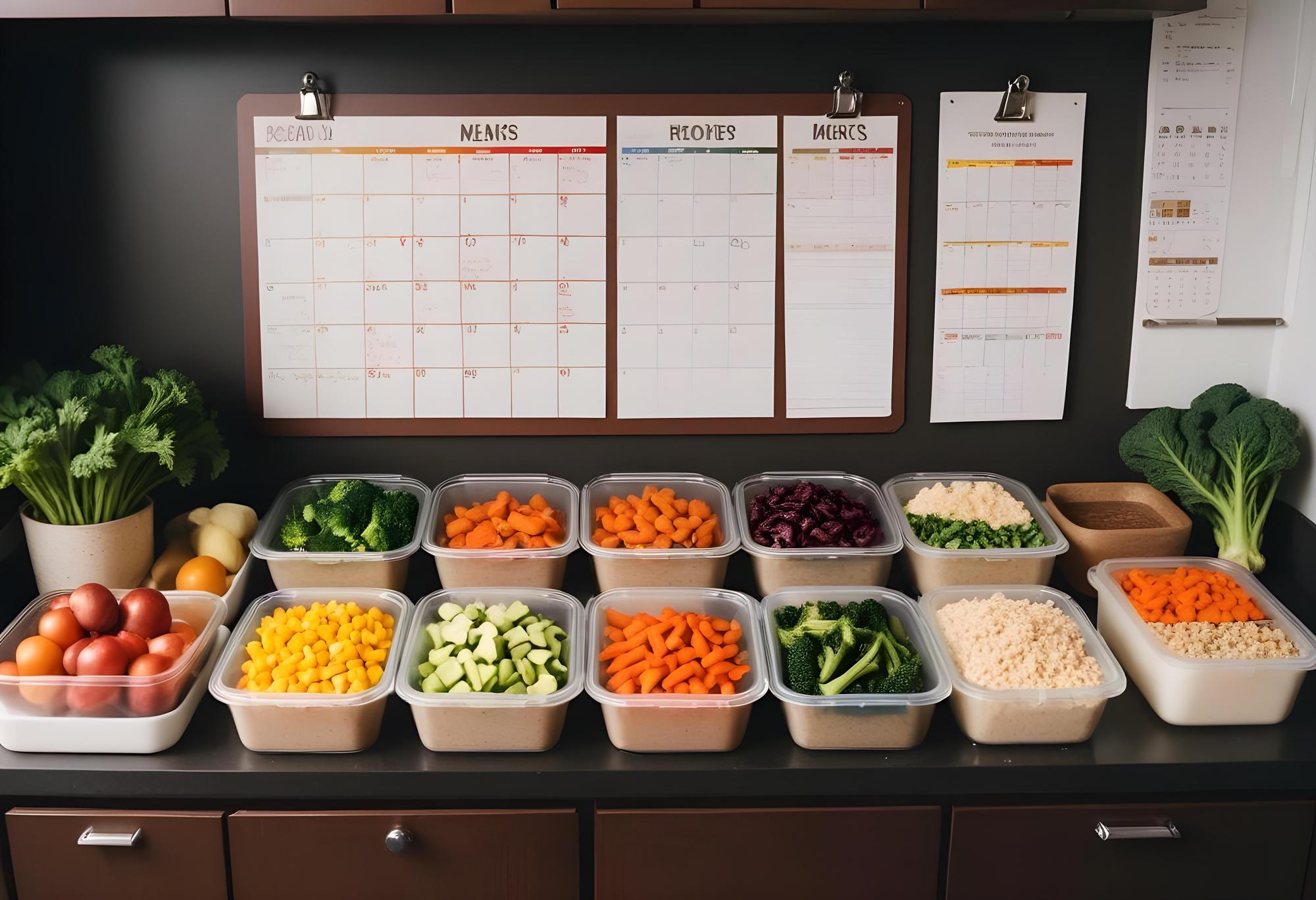 Simple meal prep layout